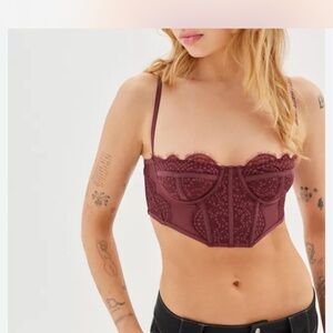 Urban Outfitters Modern Love Cropped Corset Small